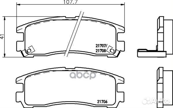 Колодки тормозные NP3013 nisshinbo