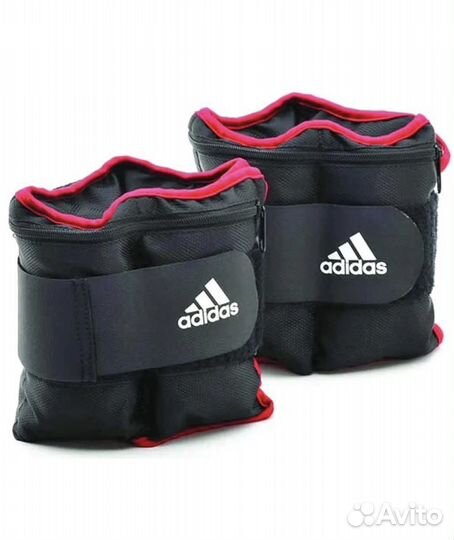 Утяжелители adidas 2 шт по 2 кг,сьемный груз