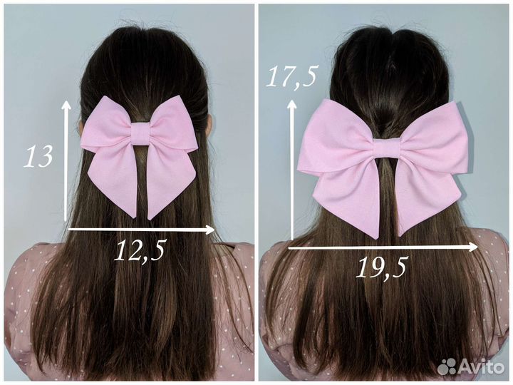 Банты заколки для волос Family look мама дочка