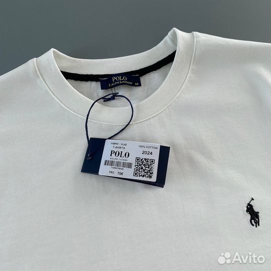 Футболка polo ralph lauren белая