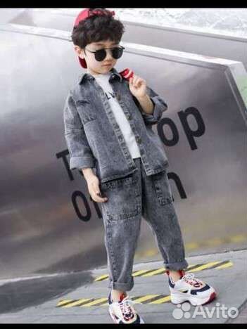 Джинсовый костюм детский