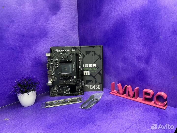 Новая материнская плата AM4 B450