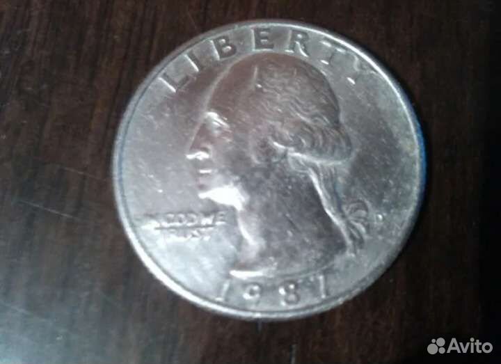 Quarter dollar 1987перевёртыш