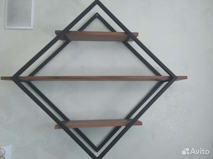 Полка настенная ромб