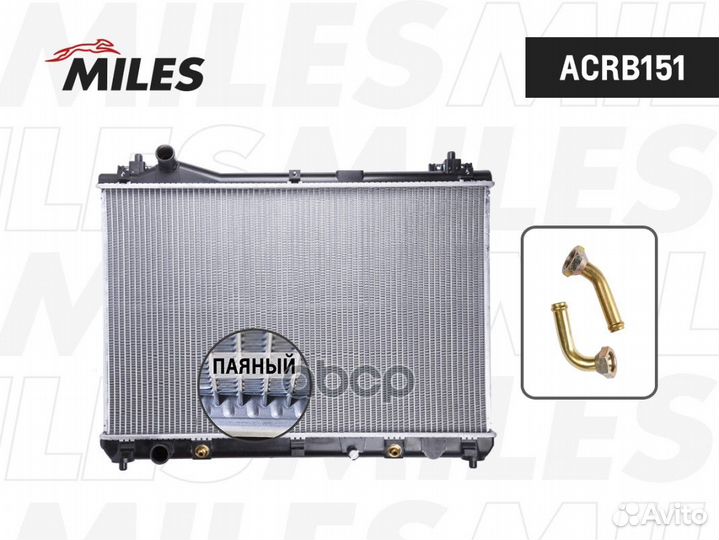 Радиатор miles toyota corolla 1.3-1.8 93-02 ACR
