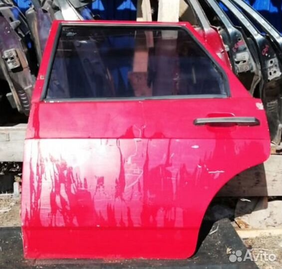 Дверь задняя левая (красная) ваз 2109.21099