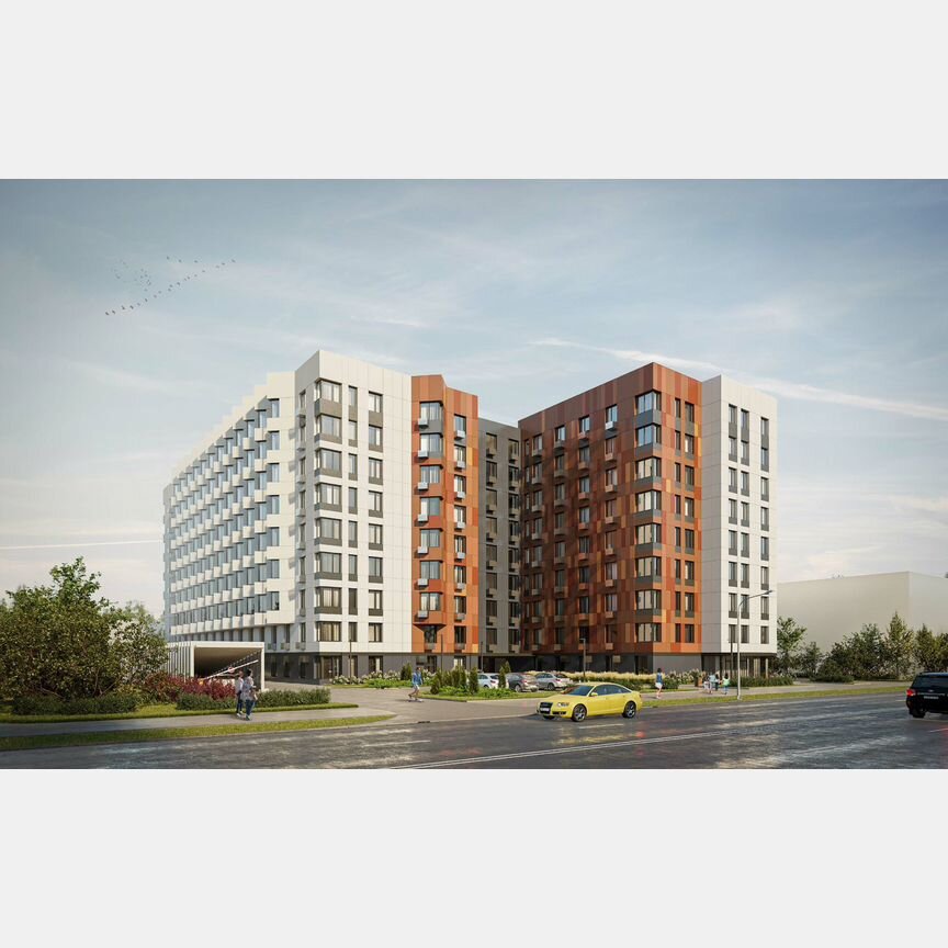 1-к. апартаменты, 45,5 м², 8/9 эт.