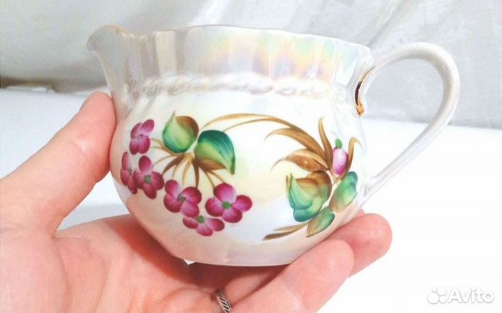 Молочник сливочник Дулево Коростень фарфор СССР