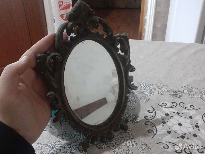 Зеркало старинное винтажное