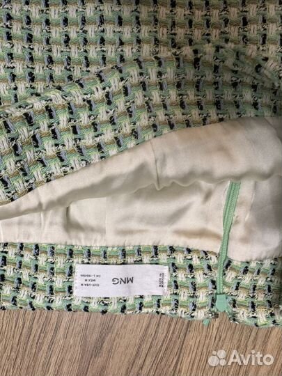 Твидовая юбка mango, m