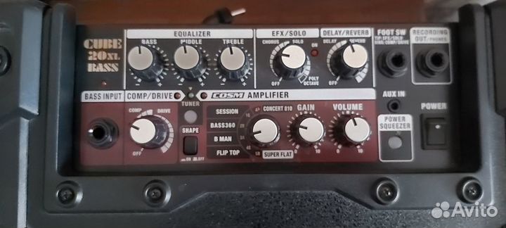 Комбоусилитель для баса roland cube-20xl