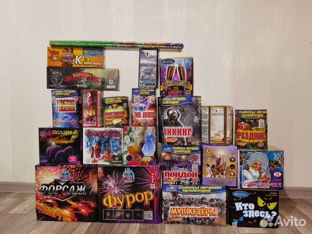 Салюты и фейерверки от 8 до 100 залпов