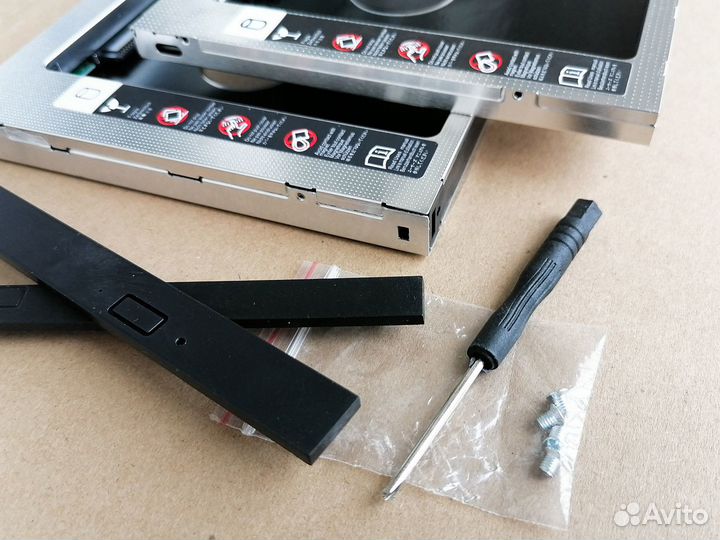 Cалазки 9.5 / 12.7 мм Адаптер в ноутбук Алюминий