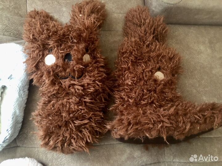 Домашние тапочки меховые