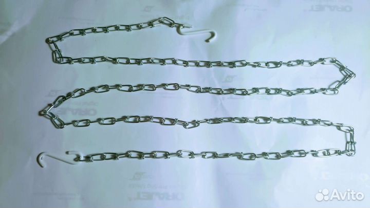 Цепочка декор-ная 1м50см,импорт,для врем-ных ограж