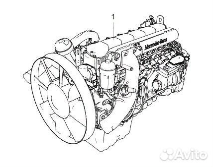 Двигатель OM457LA V/3