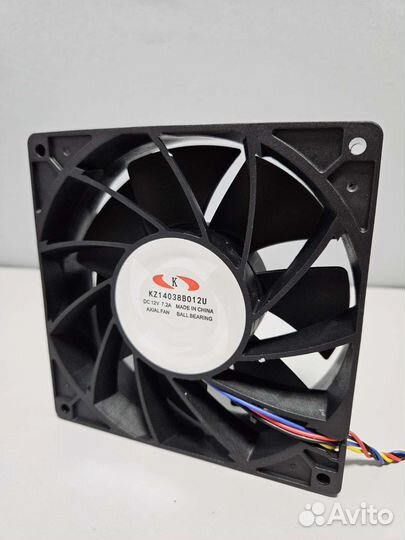 Кулер 140х140х38 12V, 7.2A, 6 pin, 4pin Whatsminer