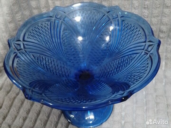 Ваза для фруктов на ножке СССР