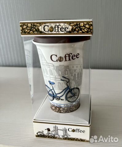 Кофейные наборы: стакан, турка и 2 чашки керамика