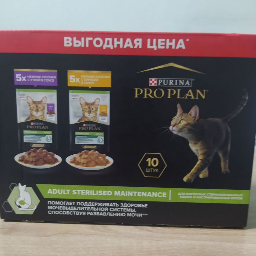 Влажный корм для кошек pro plan