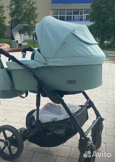 Коляска Rico basic Bella Life 2 в 1 B цвет шалфей