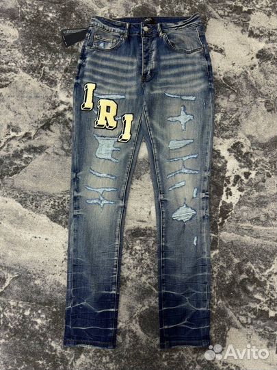 Джинсы amiri skinny синие