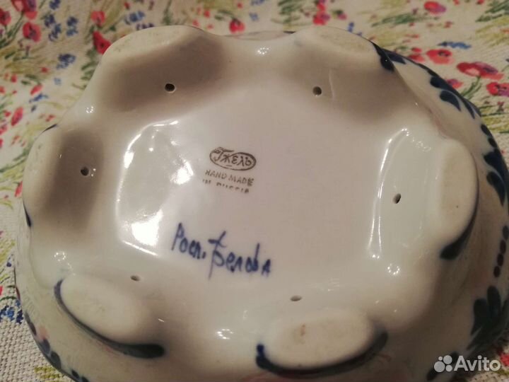 Блюдо гжель