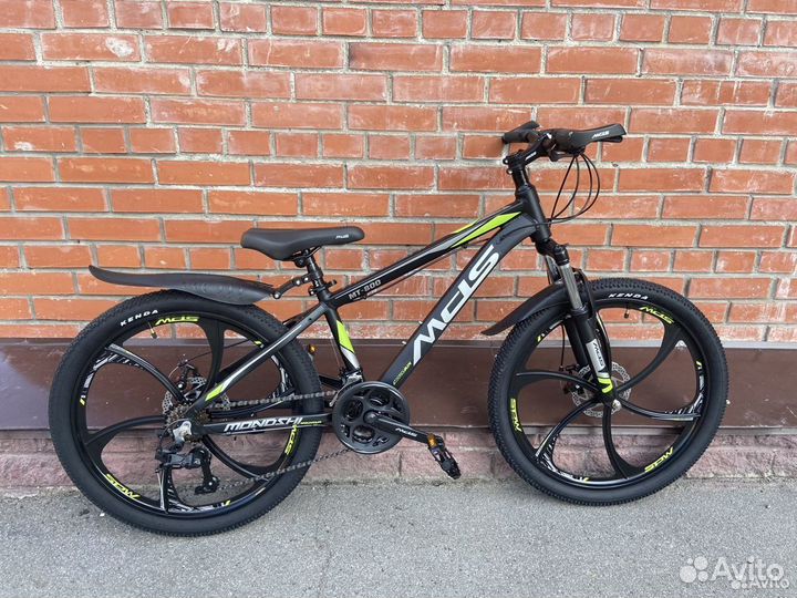 Велосипед с литыми дисками черный новый