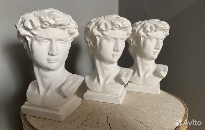 Кашпо Давид декор из гипса