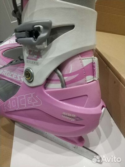 Коньки ледовые раздвижные Roces р. 36-40