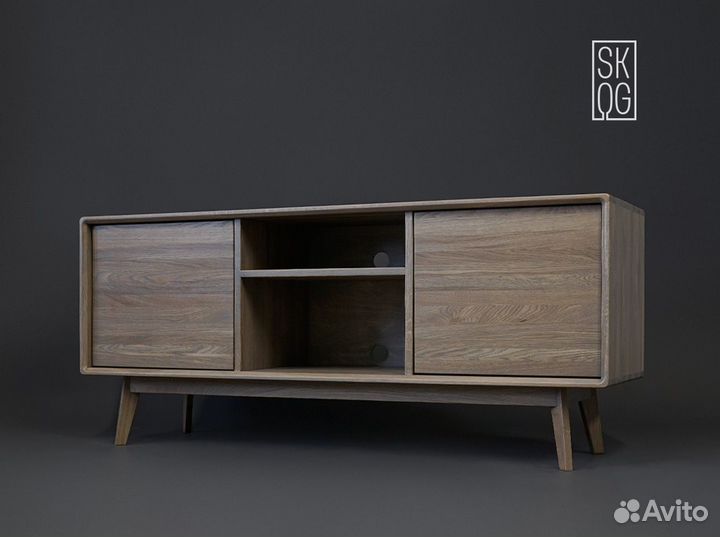 Тумба тв «Обычная» из дуба