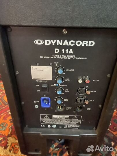 Dynacord D11A. Активные колонки