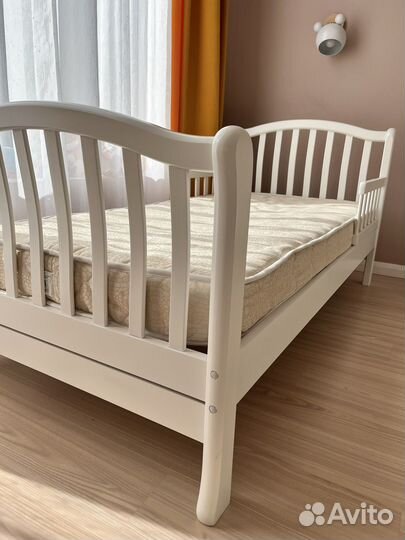 Детская кровать от 3 лет с ортопедическим матрасом
