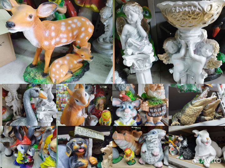 Садовые фигуры из полистоуна