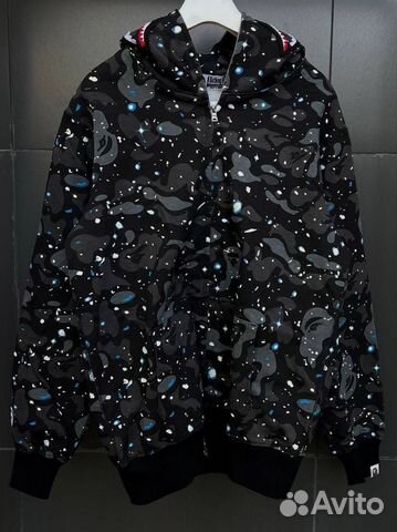 Bape Space Camo Shark Full-Zip Hoodie
