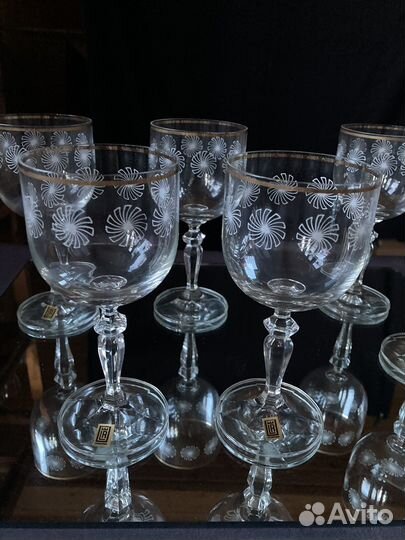 Бокалы,фужеры Богемия Чехословакия 70-е