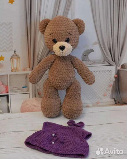 Большой плюшевый Мишка ручная работа