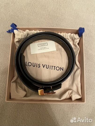 Louis vuitton ремень 30мм черный монограмма