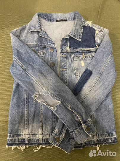 Джинсовая куртка sisley на мальчика 11-12 лет