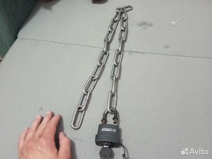 Замок с калёной цепью для велосипедов
