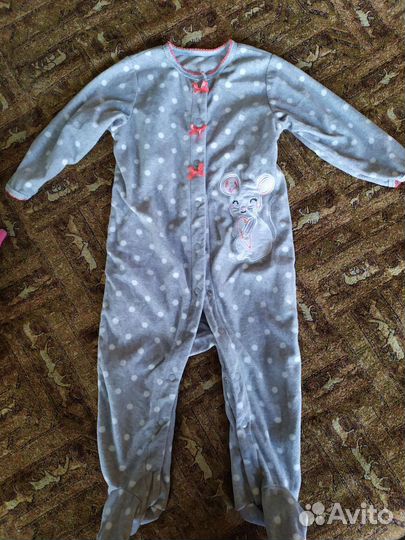 Комбинезон флис для девочки 80 размер