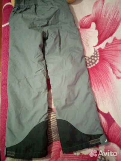 Демисезонные болоневые штаны,рост 140