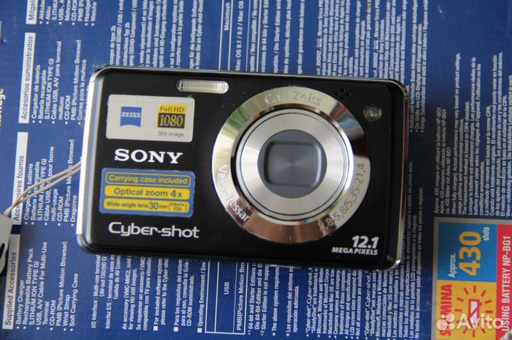 Продам фотоаппарат sony DSC-W215