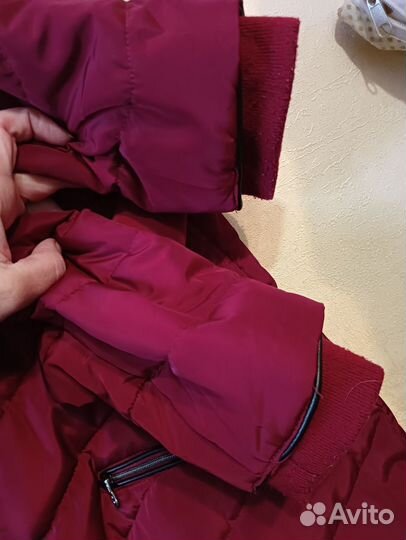 Бордовая куртка демисезонная 48-50 р