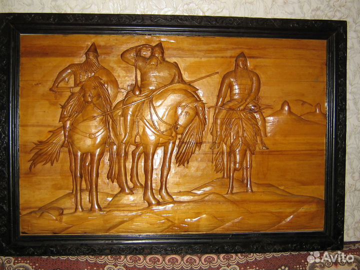 Картина Резьба по дереву.Ручная работа