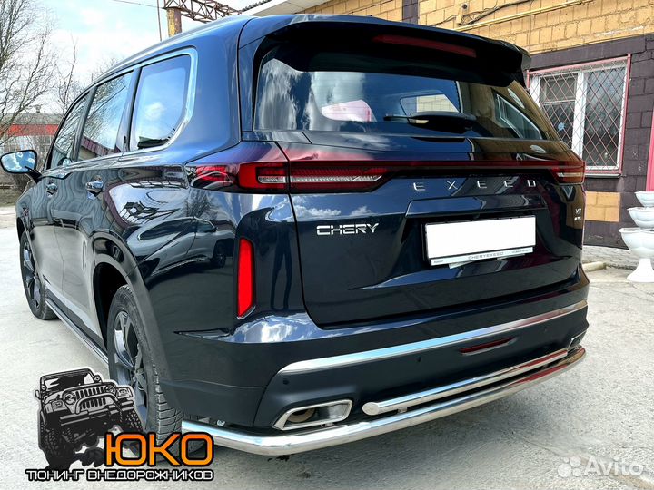 Защита заднего бампера Chery Exeed VX