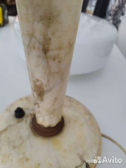 Настольная лампа СССР мрамор