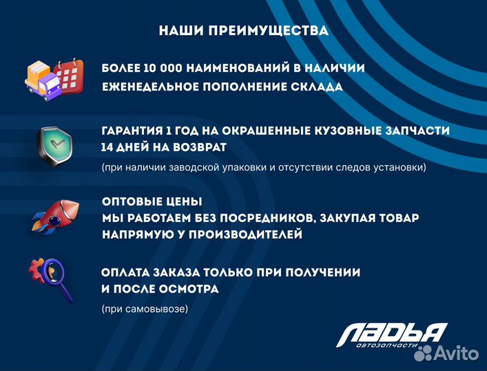 Крыло заднее Hyundai Solaris(10-17) левое