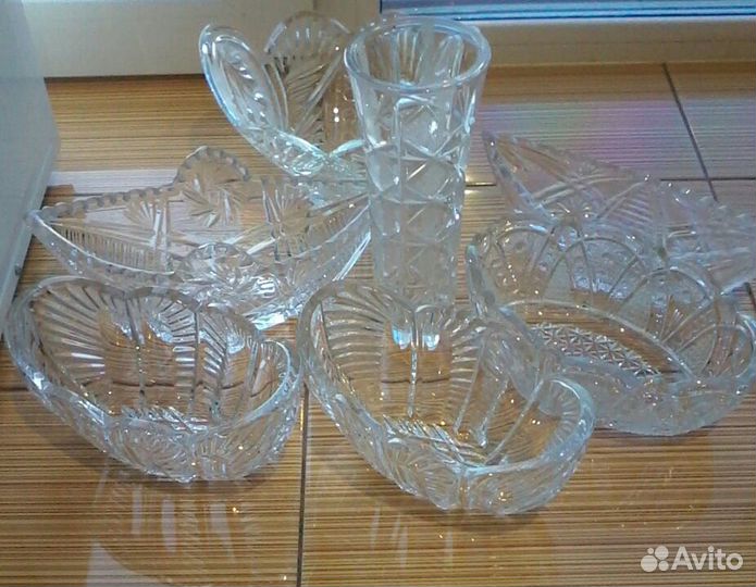 Салатницы хрустальные из СССР