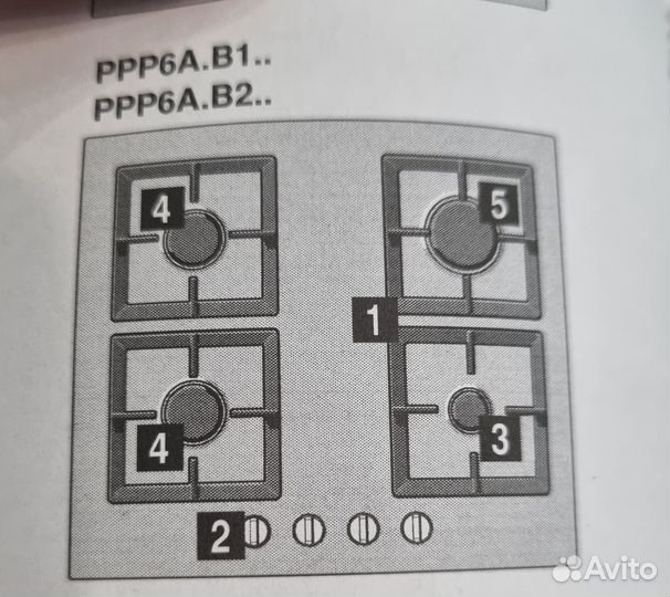 Газовая варочная панель Bosch 6s